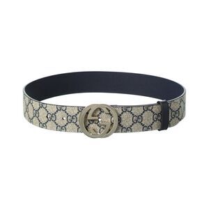 Gucci Reversible Gg Supreme Canvas & Leather Belt